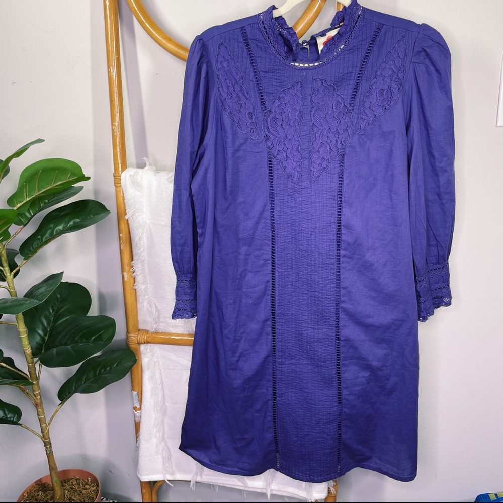 FARM Rio Purple Lace Detail Dress - Picture 3 of 9